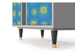 Aparador - 94х96х41 cm - BS5 - Van Gogh Lights, Gris