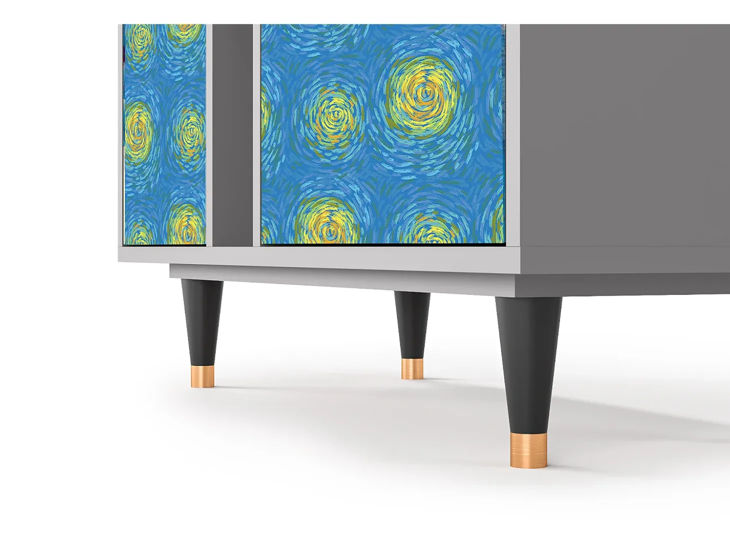 Aparador - 94х96х41 cm - BS5 - Van Gogh Lights, Gris