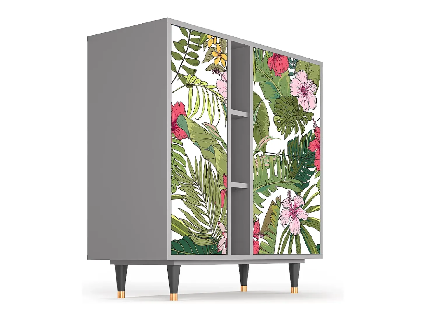 Aparador - 94х96х41 cm - BS5 - Verdant Tropics, Gris