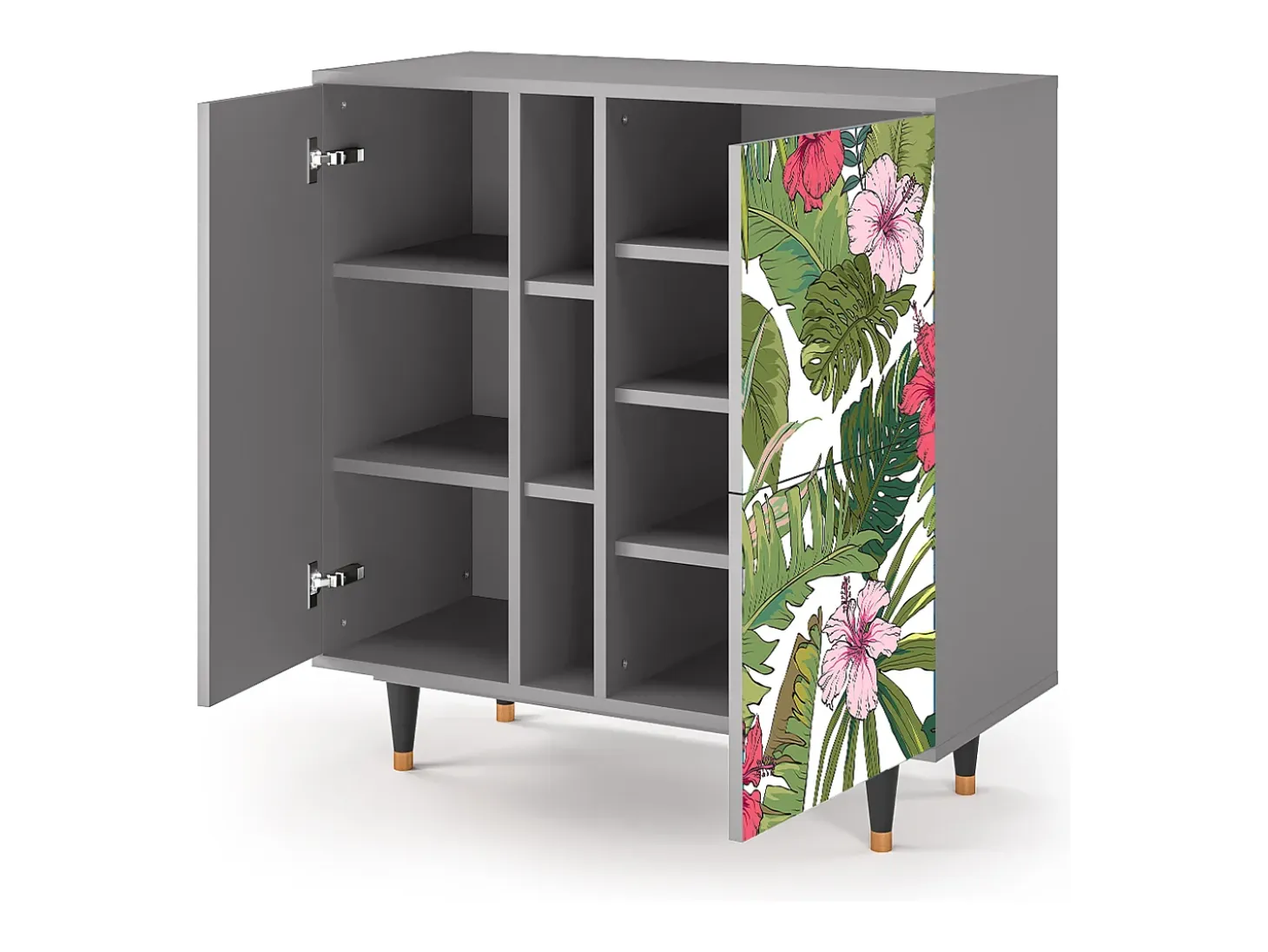 Aparador - 94х96х41 cm - BS5 - Verdant Tropics, Gris