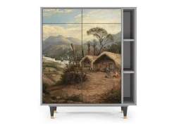 Aparador - 96х110х41 cm - BS6 - View Across the Plains , Gris