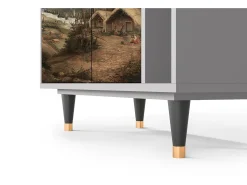 Aparador - 96х110х41 cm - BS6 - View Across the Plains , Gris