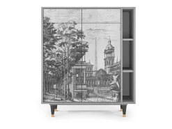 Aparador - 96х110х41 cm - BS6 - View of the Piazza, Gris