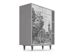Aparador - 96х110х41 cm - BS6 - View of the Piazza, Gris