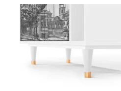 Aparador - 96х110х41 cm - BS6 - View of the Piazza, Blanco