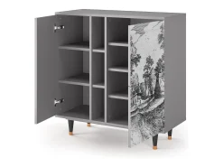 Aparador - 94х96х41 cm - BS5 - Village Road, Gris