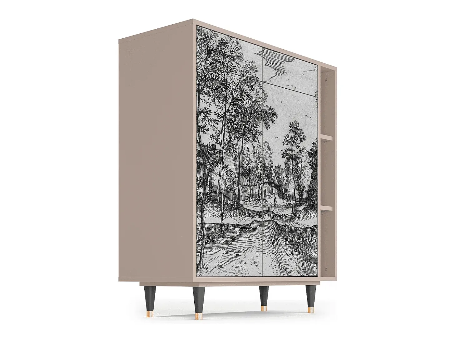Aparador - 96х110х41 cm - BS6 - Village Road, Latte