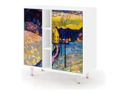 Aparador - 94х96х41 cm - BS5 - Winter Landscape, Blanco