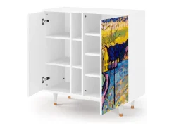Aparador - 94х96х41 cm - BS5 - Winter Landscape, Blanco
