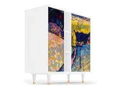 Aparador - 94х96х41 cm - BS5 - Winter Landscape, Blanco