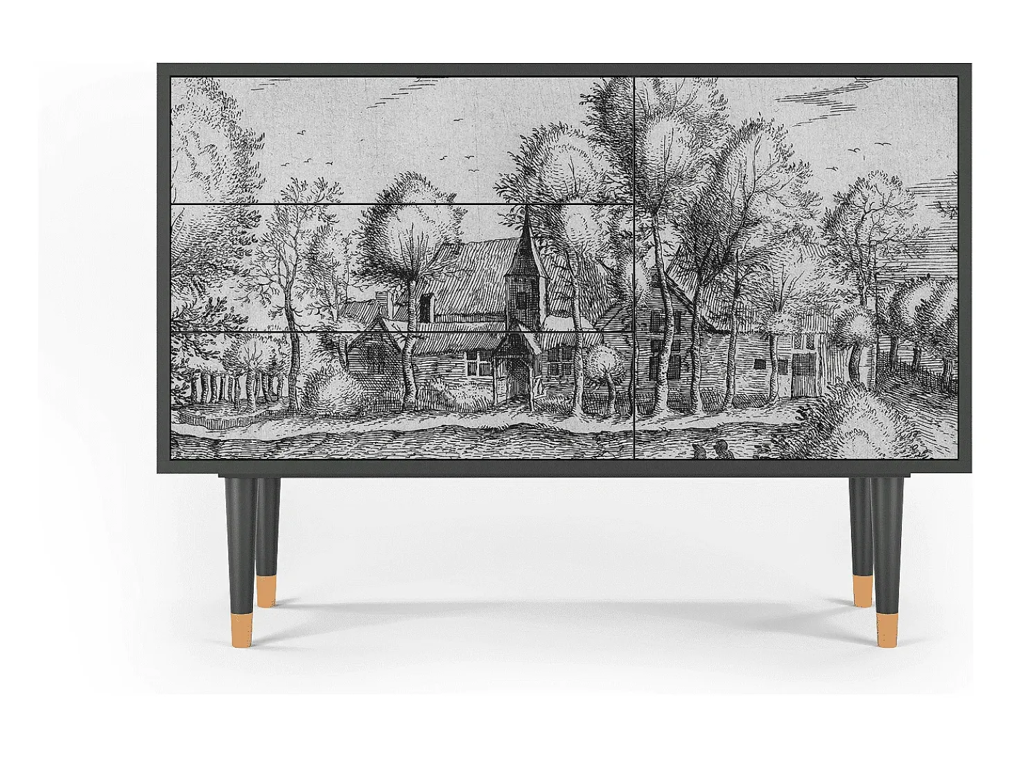 Aparador - 115х84х41 cm - S3 - A Pond, Antracita