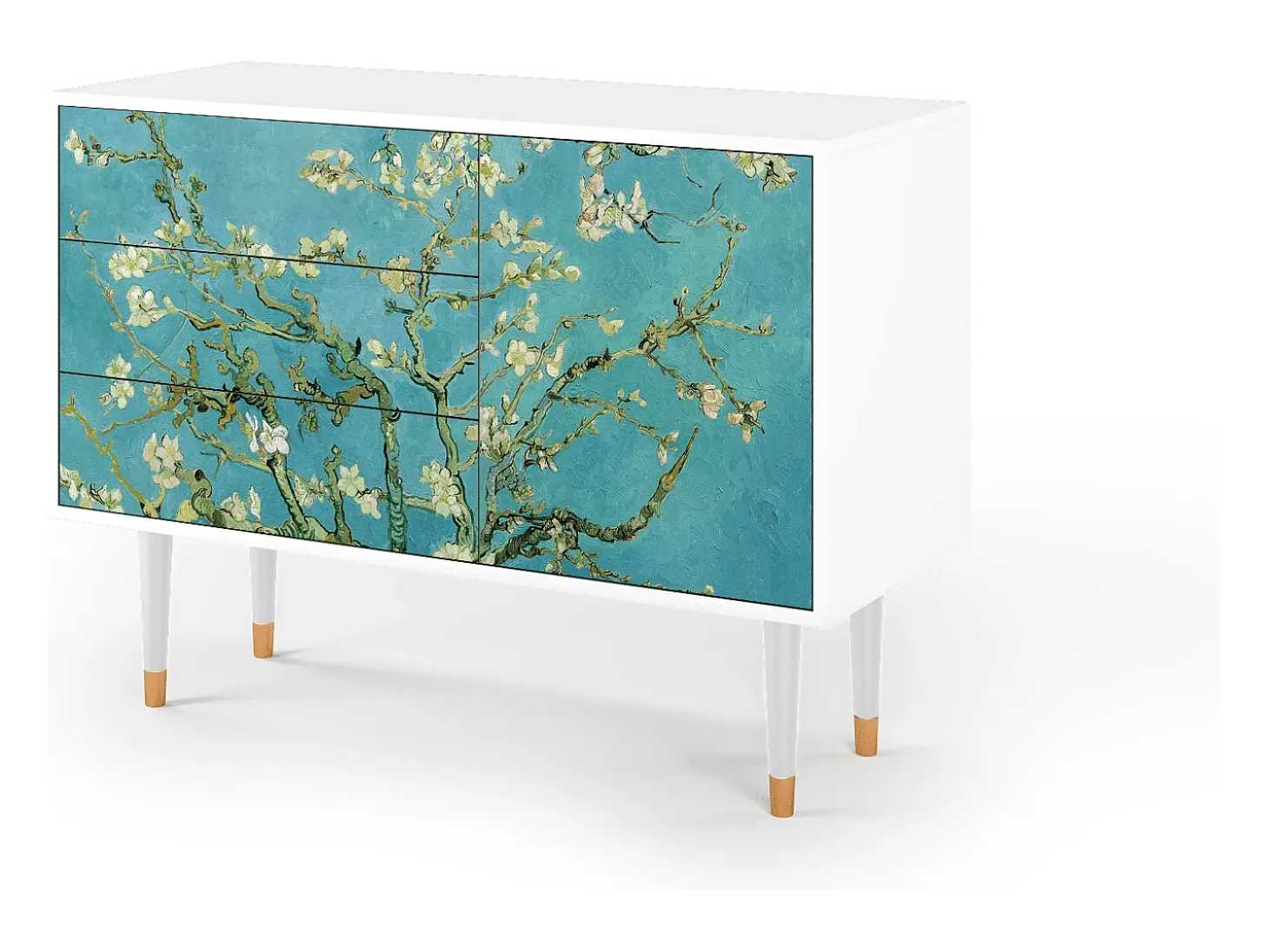 Aparador - 115х84х41 cm - S3 - Almond Blossom, Blanco