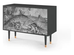 Aparador - 115х84х41 cm - S3 - Big Fish Eat Little, Antracita