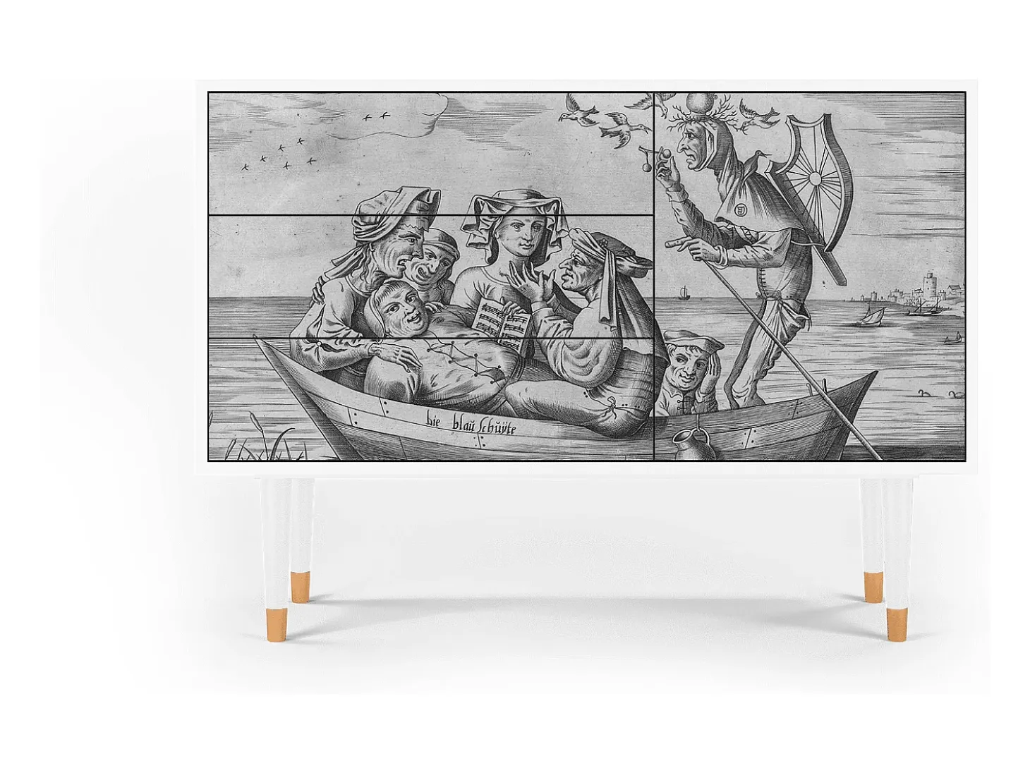 Aparador - 115х84х41 cm - S3 - Blau Schuyte, Blanco