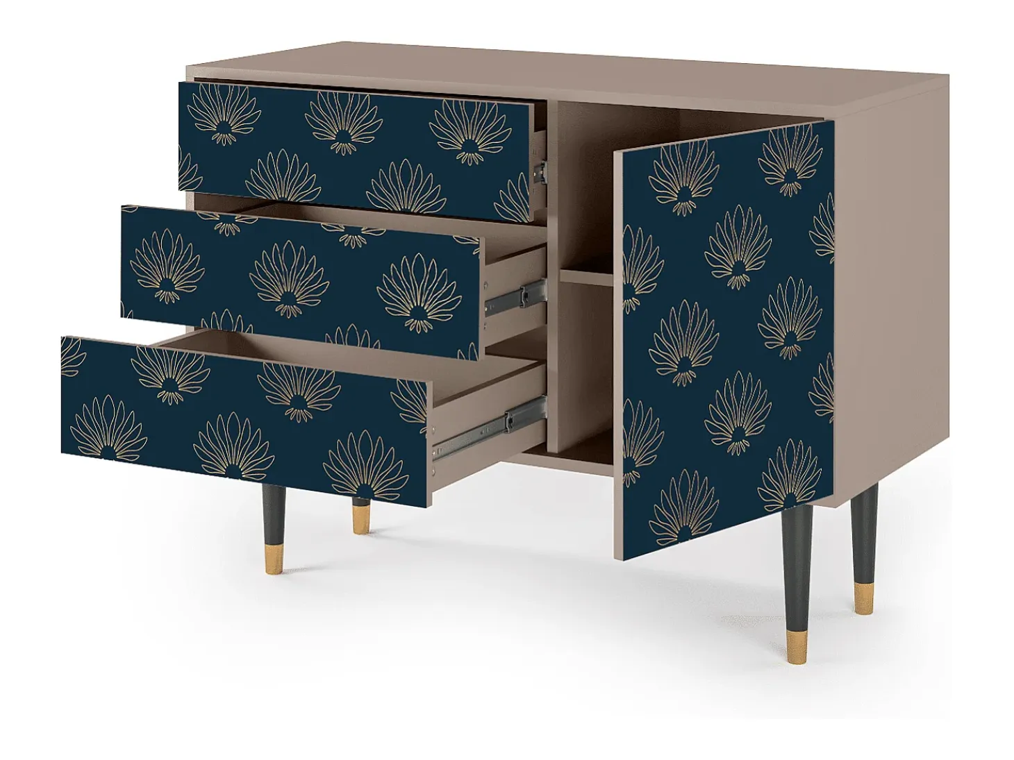 Aparador - 115х84х41 cm - S3 - Blue Lotus, Latte