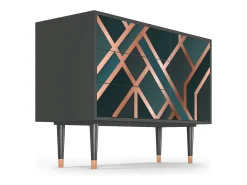 Aparador - 115х84х41 cm - S3 - Bronze Crossroad, Antracita