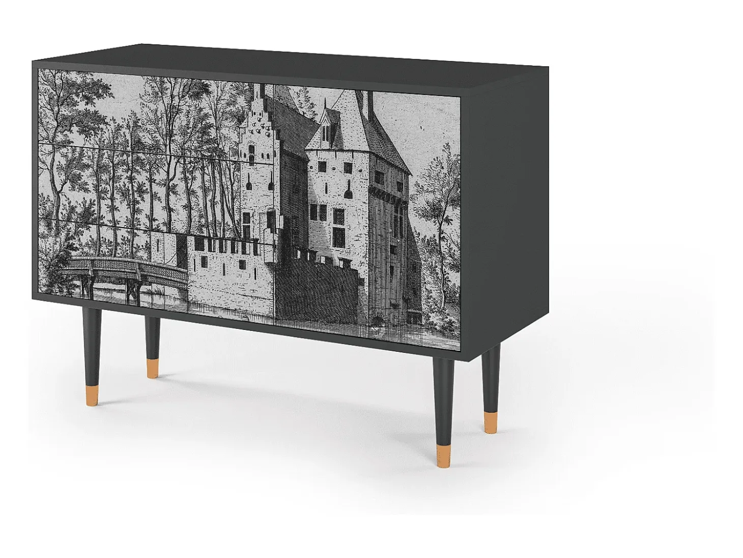 Aparador - 115х84х41 cm - S3 - Castle by Breugel, Antracita