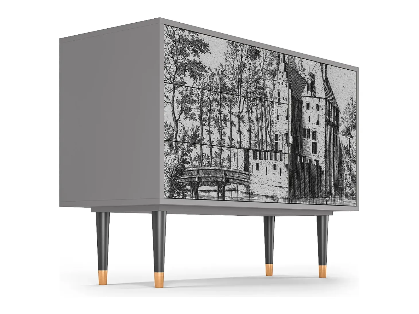 Aparador - 115х84х41 cm - S3 - Castle by Breugel, Gris