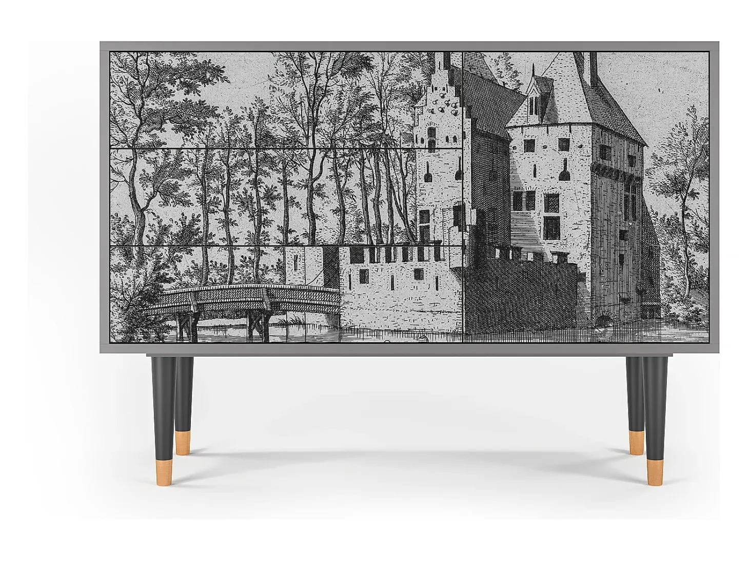 Aparador - 115х84х41 cm - S3 - Castle by Breugel, Gris