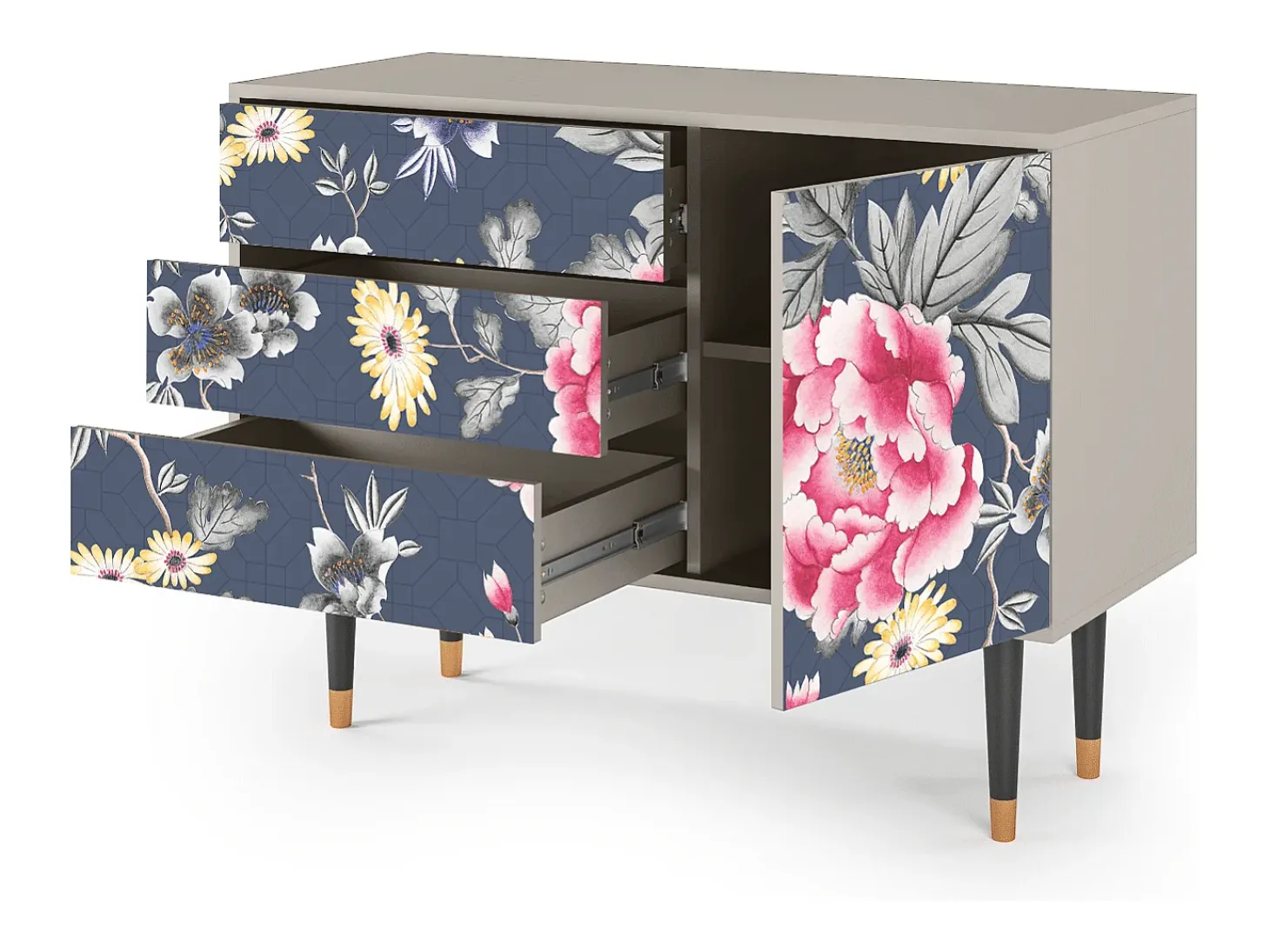 Aparador - 115х84х41 cm - S3 - Dark Flower Bed, Arena
