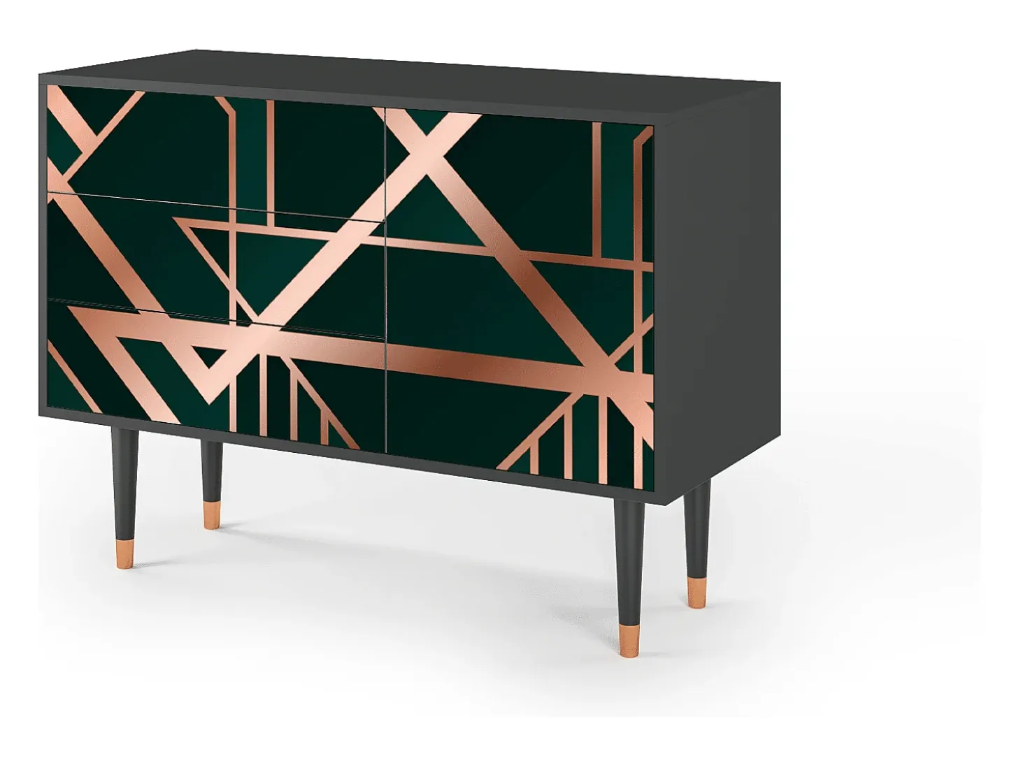Aparador - 115х84х41 cm - S3 - Emerald Gatsby, Antracita