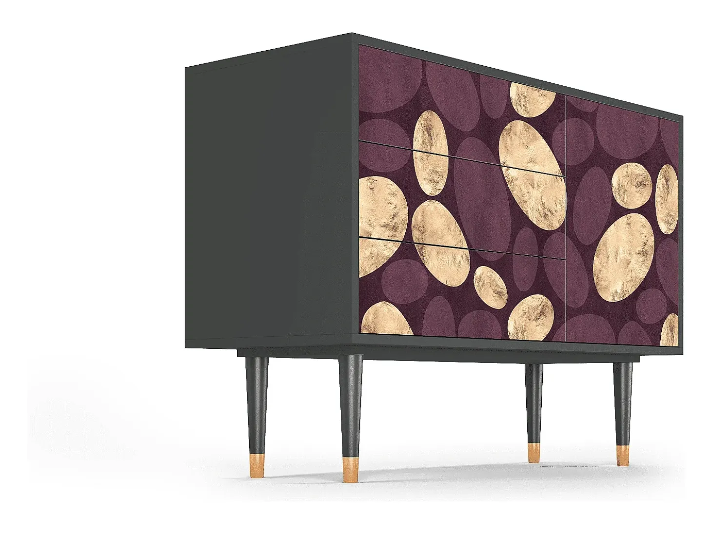 Aparador - 115х84х41 cm - S3 - Fine Wine, Antracita