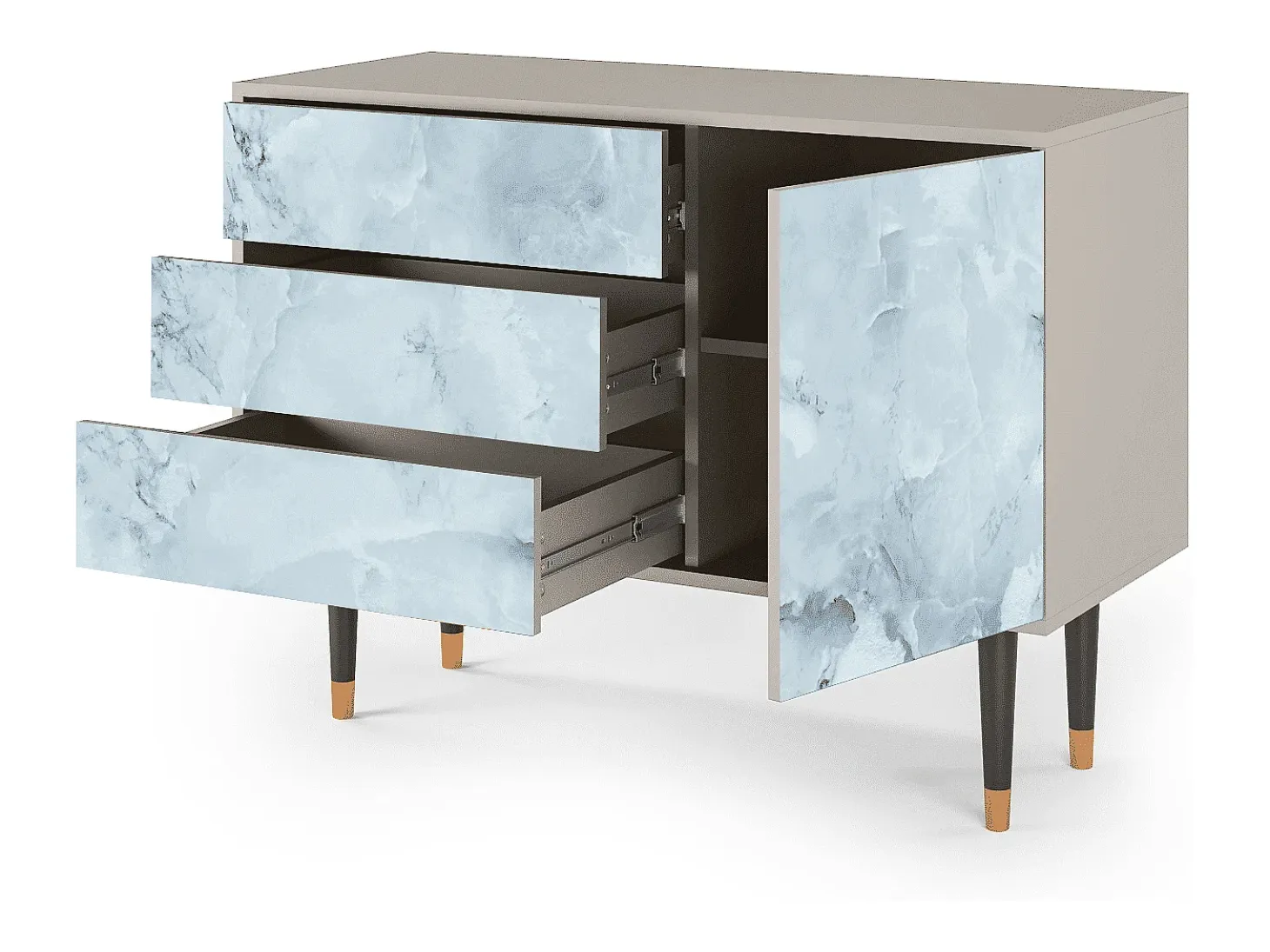 Aparador - 115х84х41 cm - S3 - Glacial Colour, Arena