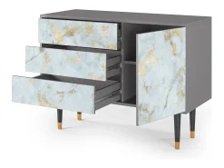 Aparador - 115х84х41 cm - S3 - Golden Waves, Gris