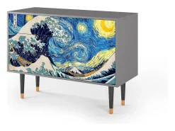 Aparador - 115х84х41 cm - S3 - Great Wave, Gris
