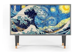 Aparador - 115х84х41 cm - S3 - Great Wave, Gris