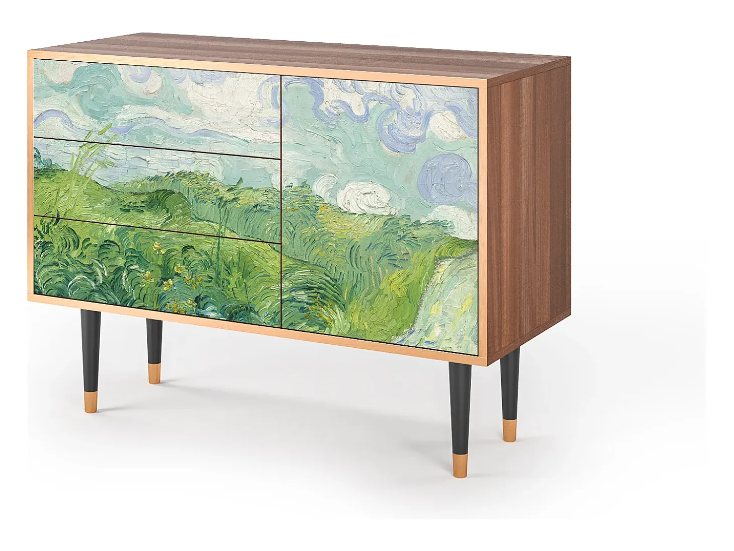 Aparador - 115х84х41 cm - S3 - Green Wheat Fields, Nogal
