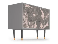 Aparador - 115х84х41 cm - S3 - Issabelline Flower, Gris
