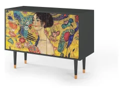 Aparador - 115х84х41 cm - S3 - Lady with Fan by Klimt, Antracita