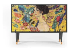 Aparador - 115х84х41 cm - S3 - Lady with Fan by Klimt, Antracita