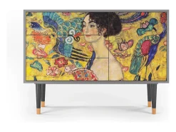 Aparador - 115х84х41 cm - S3 - Lady with Fan by Klimt, Gris