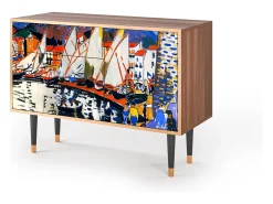 Aparador - 115х84х41 cm - S3 - Le Séchage des voiles , Nogal