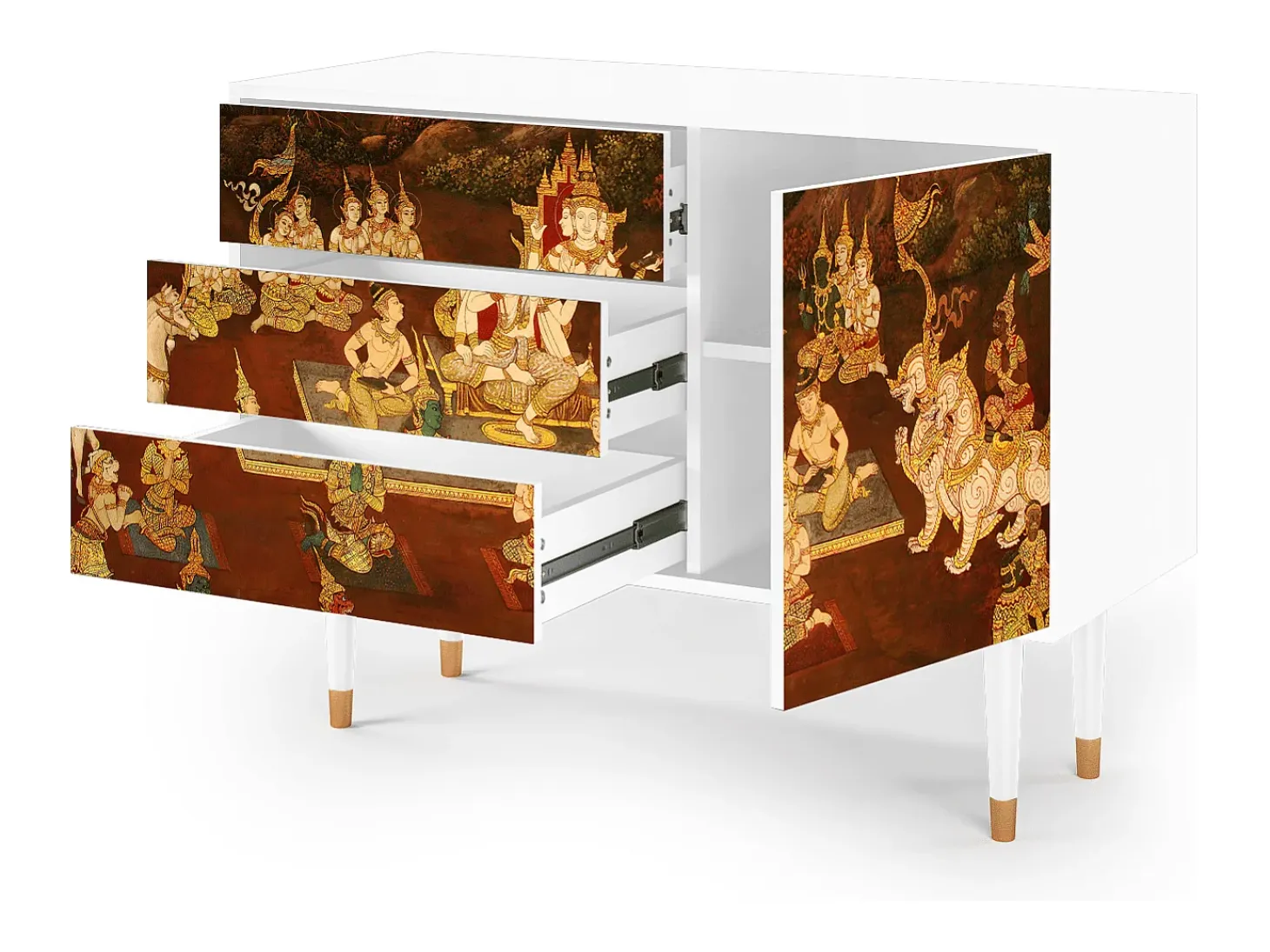 Aparador - 115х84х41 cm - S3 - Malyavan, Blanco