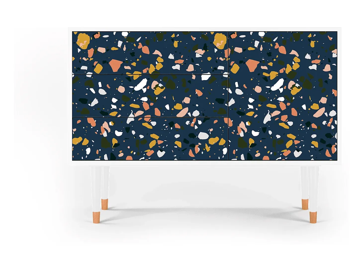 Aparador - 115х84х41 cm - S3 - Night Sky Langhterns, Blanco