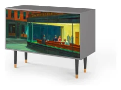 Aparador - 115х84х41 cm - S3 - Nighthawks by Hopper, Gris