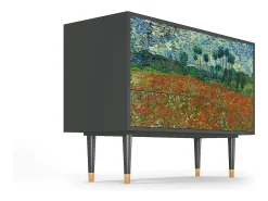Aparador - 115х84х41 cm - S3 - Poppy field by van Gogh, Antracita
