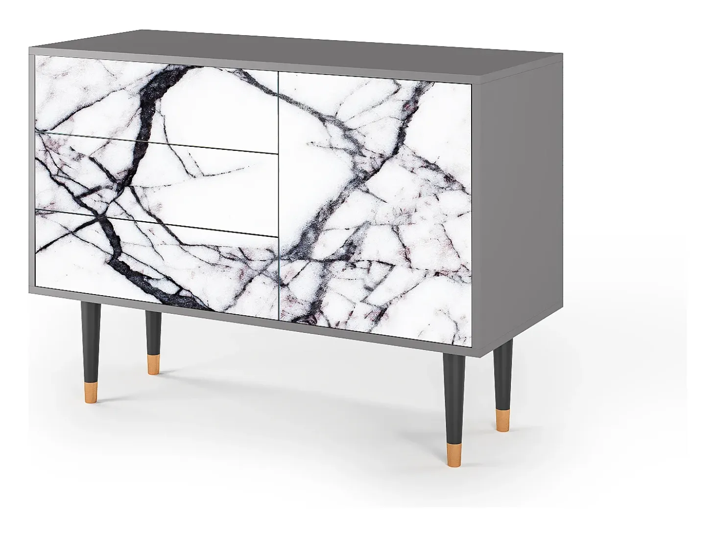 Aparador - 115х84х41 cm - S3 - Raven Marble, Gris