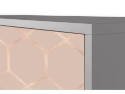 Aparador - 115х84х41 cm - S3 - Rose Honeycomb, Gris