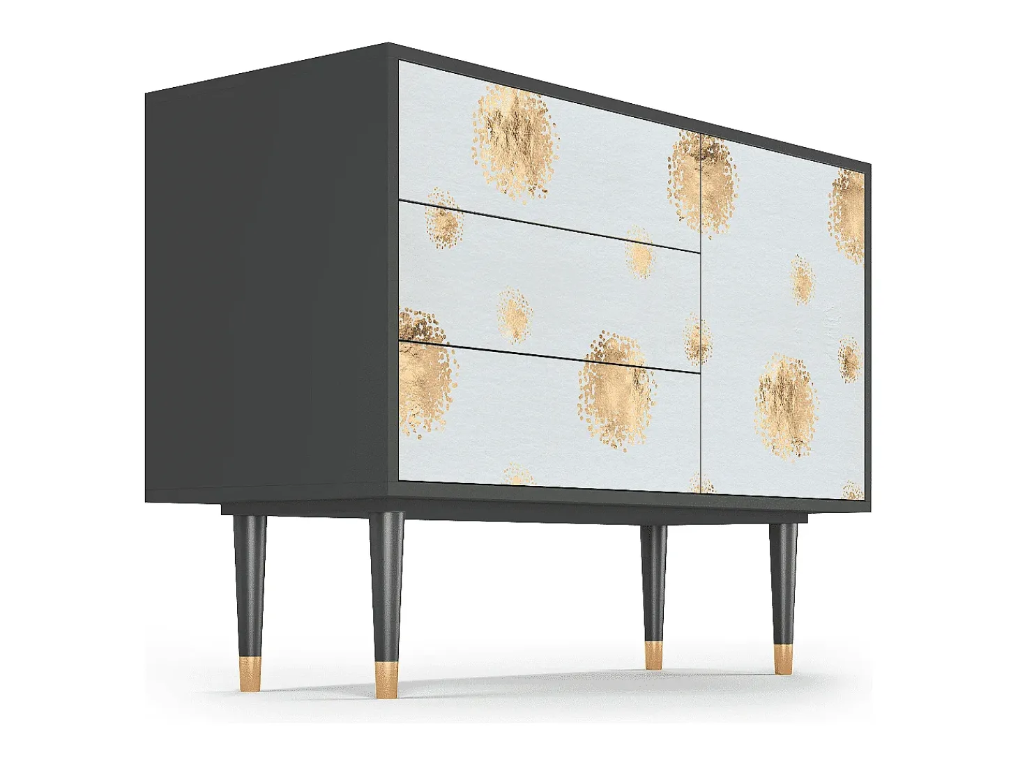 Aparador - 115х84х41 cm - S3 - Sky Latte, Antracita