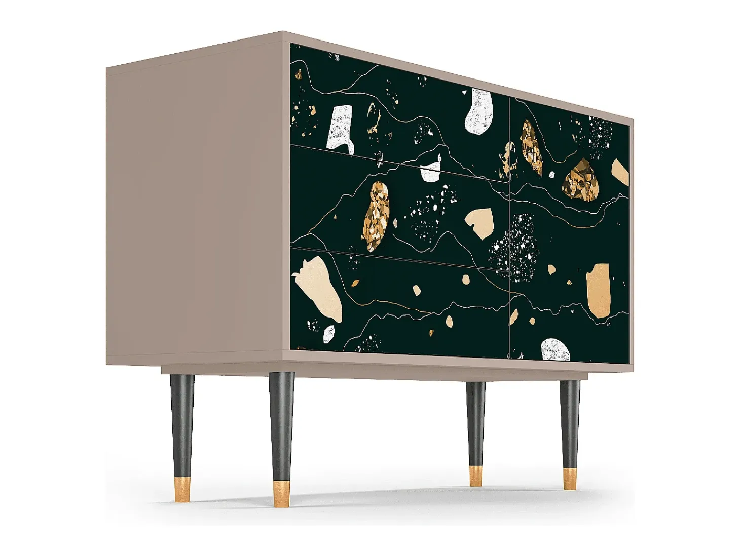 Aparador - 115х84х41 cm - S3 - Space Rocks, Latte