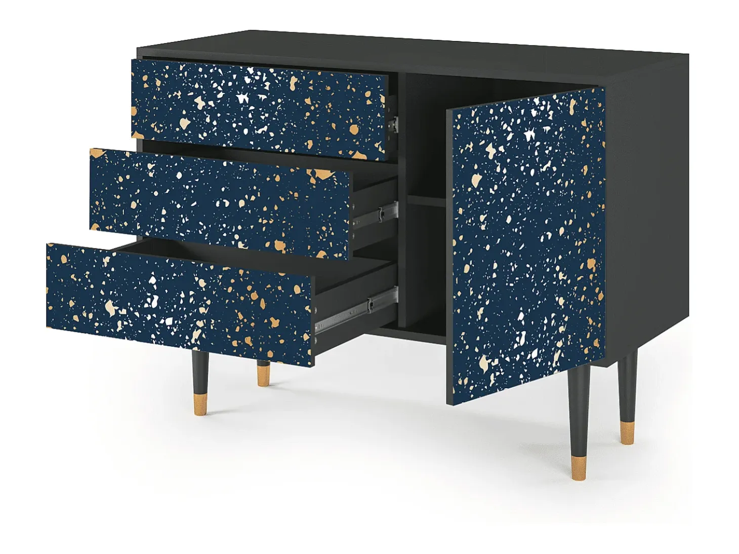 Aparador - 115х84х41 cm - S3 - Starfall, Antracita