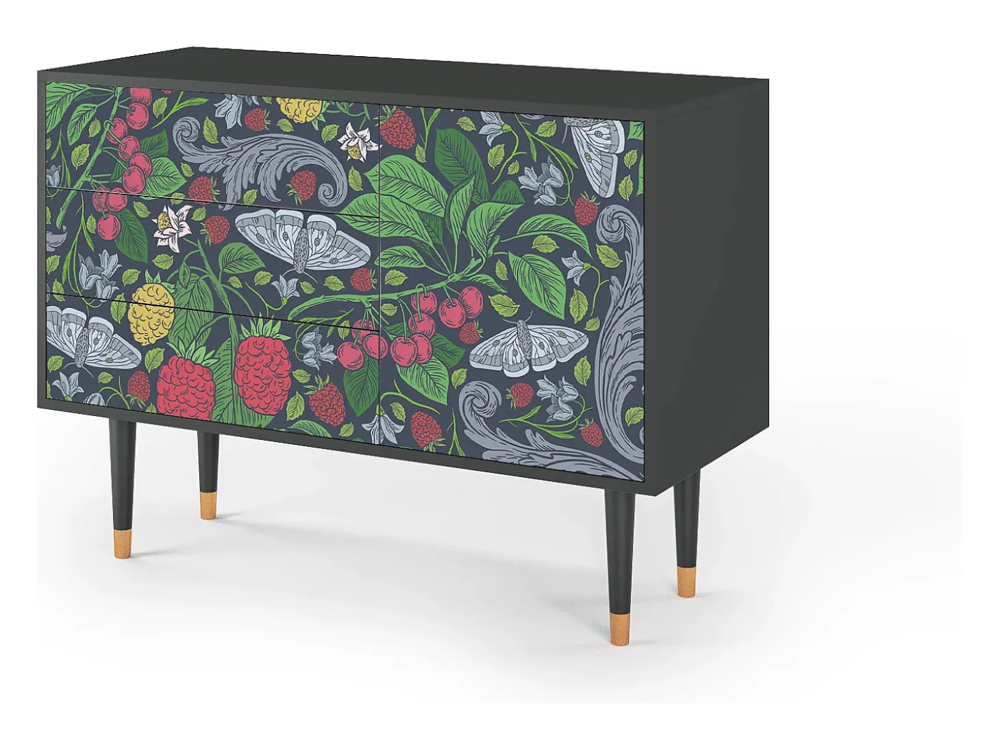 Aparador - 115х84х41 cm - S3 - Summer Berries, Antracita
