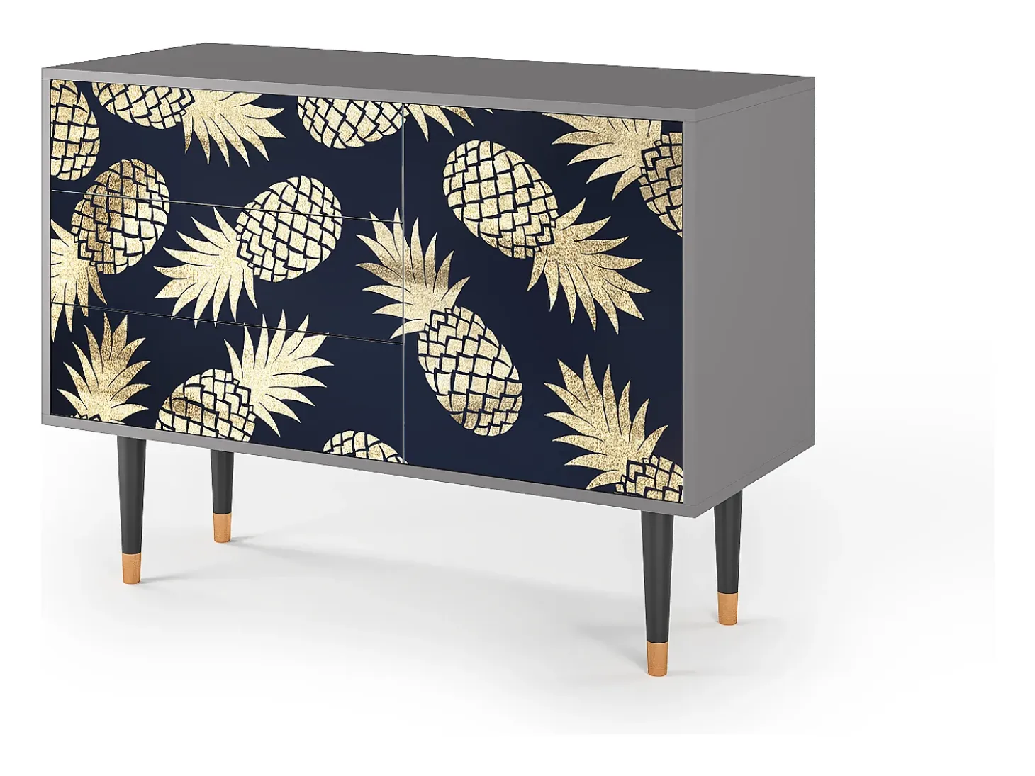 Aparador - 115х84х41 cm - S3 - Sunny Pineaple, Gris