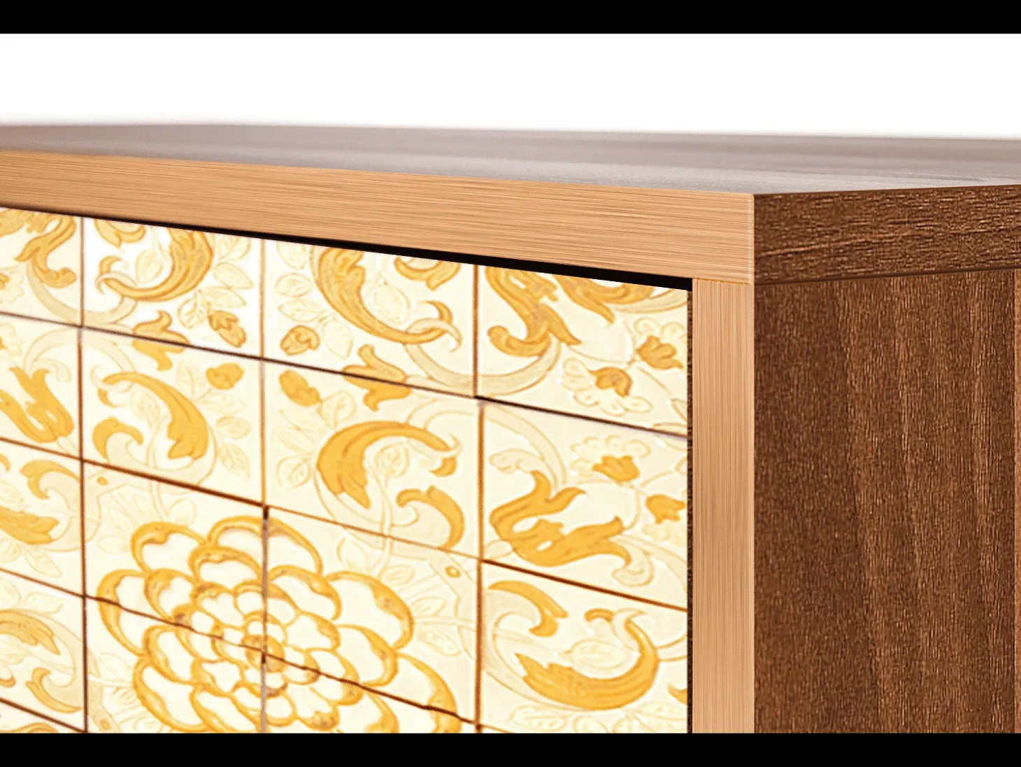Aparador - 115х84х41 cm - S3 - Sunshiny Tile, Nogal