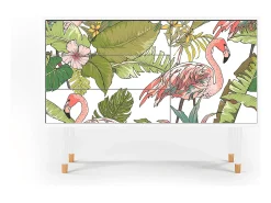 Aparador - 115х84х41 cm - S3 - Sweet Flamingo, Blanco