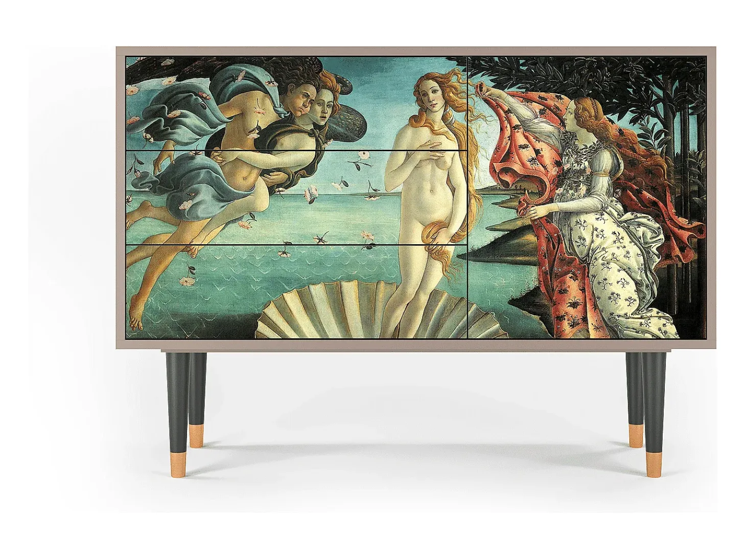 Aparador - 115х84х41 cm - S3 - The Birth of Venus, Latte